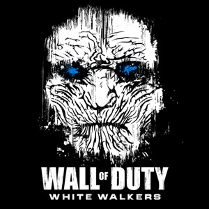 dessin t-shirt Call of Duty et les marcheurs blancs geek original dessin t-shirt Call of Duty et les marcheurs blancs geek original
