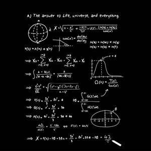 dessin t-shirt H2G2 et la réponse 42 geek original dessin t-shirt H2G2 et la réponse 42 geek original