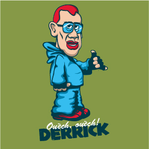dessin t-shirt L’inspecteur Derrick geek original dessin t-shirt L’inspecteur Derrick geek original