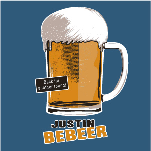 dessin t-shirt Justin Bieber geek original dessin t-shirt Justin Bieber geek original