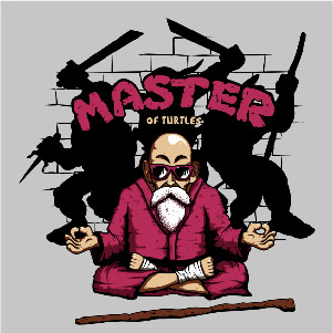 dessin t-shirt Tortues géniales geek original dessin t-shirt Tortues géniales geek original