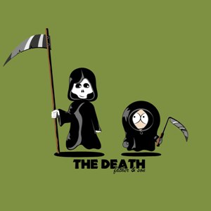 dessin t-shirt Kenny est mort geek original dessin t-shirt Kenny est mort geek original