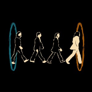 dessin t-shirt Abbey Road parody geek original dessin t-shirt Abbey Road parody geek original