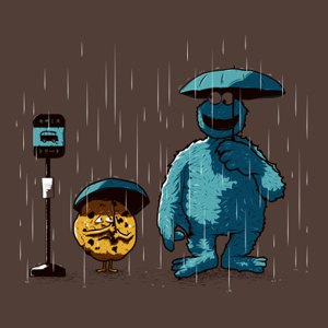 dessin t-shirt Mangeur de cookies geek original dessin t-shirt Mangeur de cookies geek original