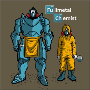 dessin t-shirt Edward et Alphonse Elric geek original dessin t-shirt Edward et Alphonse Elric geek original