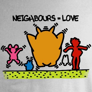 dessin t-shirt Keith Haring et Totoro geek original dessin t-shirt Keith Haring et Totoro geek original