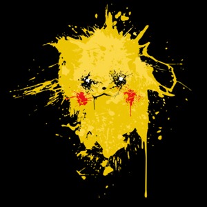 dessin t-shirt Pikachu peinture geek original dessin t-shirt Pikachu peinture geek original
