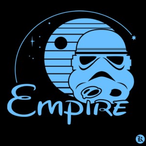 dessin t-shirt L’empire Walt Disney geek original dessin t-shirt L’empire Walt Disney geek original