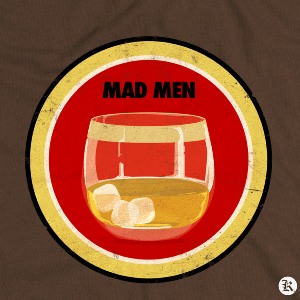 dessin t-shirt Mad Men & Lucky Strike geek original dessin t-shirt Mad Men & Lucky Strike geek original
