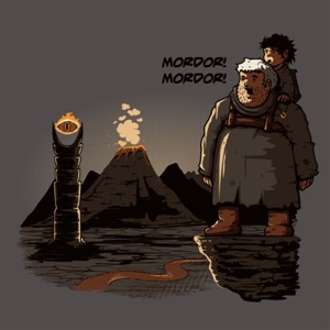 dessin t-shirt Hodor Mordor geek original dessin t-shirt Hodor Mordor geek original