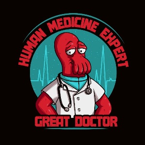 dessin t-shirt Docteur Zoidberg geek original dessin t-shirt Docteur Zoidberg geek original