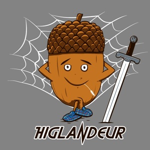 dessin t-shirt Highlander… geek original dessin t-shirt Highlander… geek original