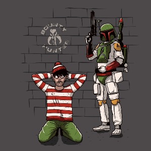 dessin t-shirt Boba Fett geek original dessin t-shirt Boba Fett geek original