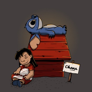 dessin t-shirt Lilo et Stitch Peanuts geek original dessin t-shirt Lilo et Stitch Peanuts geek original