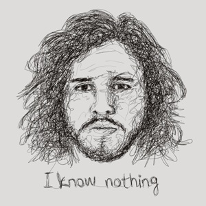 dessin t-shirt Jon Snow geek original dessin t-shirt Jon Snow geek original