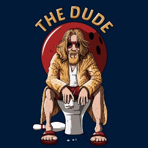 dessin t-shirt Lebwoski geek original dessin t-shirt Lebwoski geek original