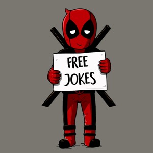 dessin t-shirt Deadpool Free hugs geek original dessin t-shirt Deadpool Free hugs geek original