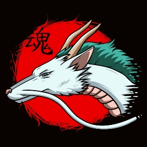 dessin t-shirt Haku dragon geek original dessin t-shirt Haku dragon geek original