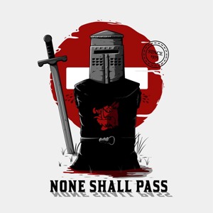 dessin t-shirt None shall pass geek original dessin t-shirt None shall pass geek original