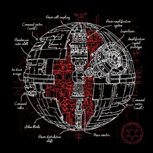 dessin t-shirt L’étoile de la mort concept geek original dessin t-shirt L’étoile de la mort concept geek original