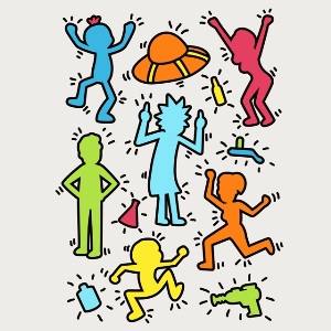 dessin t-shirt Rick Harring geek original dessin t-shirt Rick Harring geek original